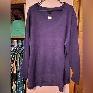 Long Sleeve Dark Purple Sweater 22/24 BNWT